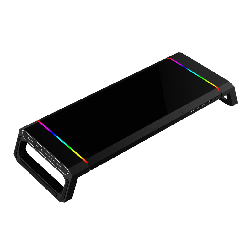 RGB podstavec pod monitor - čierny